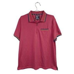 Tailorbyrd Sport Performance Polo Shirt  Outdoor Activewear Golf Pink Large